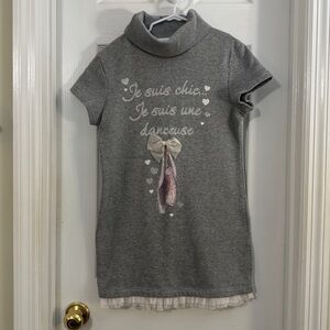 Terranova Baby Girl Gray Sweater Short Sleeve